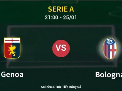 🔴 Trực Tiếp: Genoa 0-1 Bologna – Link Xem Serie A (Full HD)