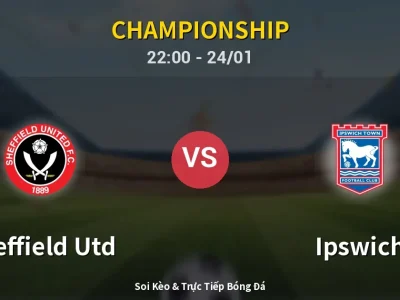 Soi Kèo Sheffield Utd vs Ipswich – 22:00 24/01 | Nhận Định, Dự Đoán Tỷ Số