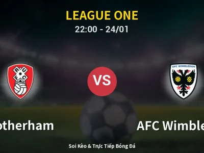 Soi Kèo Rotherham vs AFC Wimbledon – 22:00 24/01 | Nhận Định, Dự Đoán Tỷ Số