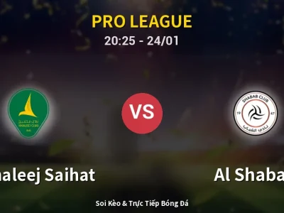 Soi Kèo Al Khaleej Saihat vs Al Shabab – 20:25 24/01 | Nhận Định, Dự Đoán Tỷ Số