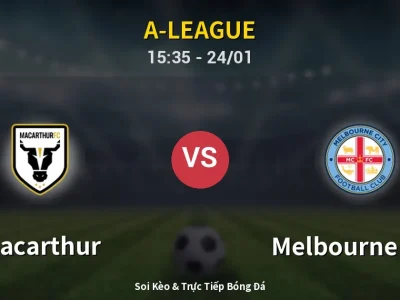 Kết Quả: Macarthur 6-2 Melbourne City – Highlight & Bàn Thắng | A-League
