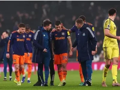 Newcastle thắng đậm Tottenham nhưng trả giá đắt: Bruno Guimaraes chấn thương nghiêm trọng?