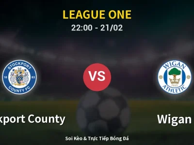 🔴 Trực Tiếp: Stockport County 1-2 Wigan – Link Xem League One (Full HD)