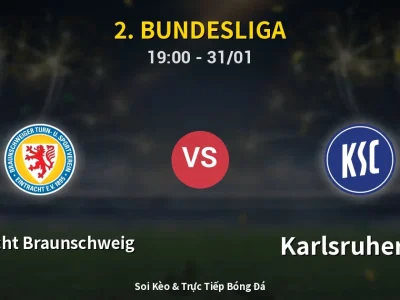 Kết Quả: Eintracht Braunschweig 1-0 Karlsruher SC – Highlight & Bàn Thắng | 2. Bundesliga