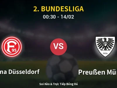 Kết Quả: Fortuna Düsseldorf 0-0 Preußen Münster – Highlight & Bàn Thắng | 2. Bundesliga