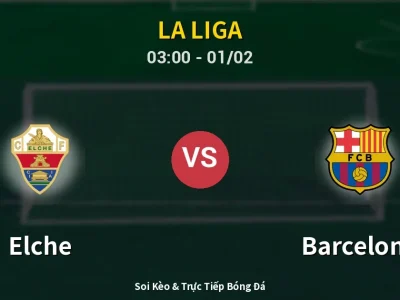 Kết Quả: Elche 1-3 Barcelona – Highlight & Bàn Thắng | La Liga