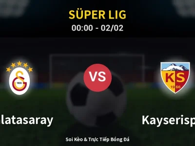 Kết Quả: Galatasaray 4-0 Kayserispor – Highlight & Bàn Thắng | Süper Lig