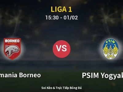 Kết Quả: Pusamania Borneo 2-1 PSIM Yogyakarta – Highlight & Bàn Thắng | Liga 1