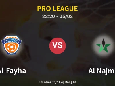 🔴 Trực Tiếp: Al-Fayha 1-0 Al Najma – Link Xem Pro League (Full HD)