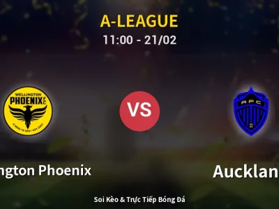 Kết Quả: Wellington Phoenix 0-5 Auckland – Highlight & Bàn Thắng | A-League