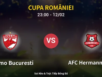 Soi Kèo Dinamo Bucuresti vs AFC Hermannstadt – 23:00 12/02 | Nhận Định, Dự Đoán Tỷ Số