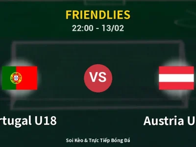 Soi Kèo Portugal U18 vs Austria U18 – 22:00 13/02 | Nhận Định, Dự Đoán Tỷ Số