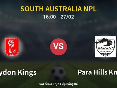 Kết Quả: Croydon Kings 3-2 Para Hills Knights – Highlight & Bàn Thắng | South Australia NPL