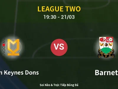 Soi Kèo Milton Keynes Dons vs Barnet – 19:30 21/03 | Nhận Định, Dự Đoán Tỷ Số