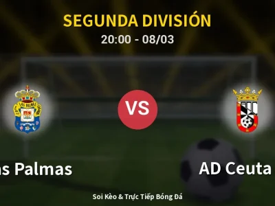 🔴 Trực Tiếp: Las Palmas 1-0 AD Ceuta FC – Link Xem Segunda División (Full HD)