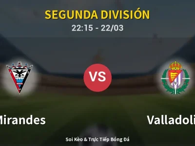Soi Kèo Mirandes vs Valladolid – 22:15 22/03 | Nhận Định, Dự Đoán Tỷ Số