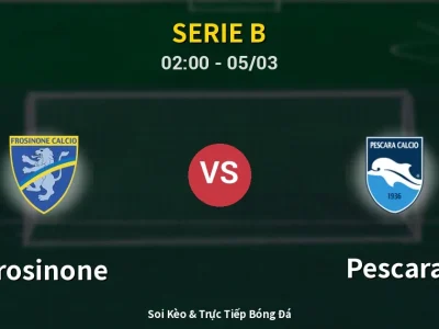 Kết Quả: Frosinone 2-2 Pescara – Highlight & Bàn Thắng | Serie B