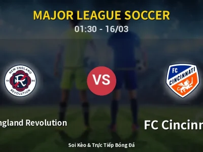 🔴 Trực Tiếp: New England Revolution 3-1 FC Cincinnati – Link Xem Major League Soccer (Full HD)