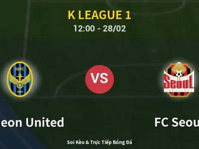 Kết Quả: Incheon United 1-2 FC Seoul – Highlight & Bàn Thắng | K League 1