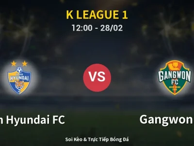 Kết Quả: Ulsan Hyundai FC 3-1 Gangwon FC – Highlight & Bàn Thắng | K League 1