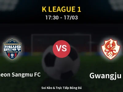 Kết Quả: Gimcheon Sangmu FC 1-1 Gwangju FC – Highlight & Bàn Thắng | K League 1
