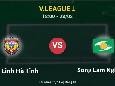 Soi Kèo Hồng Lĩnh Hà Tĩnh vs Song Lam Nghe An – 18:00 28/02 | Nhận Định, Dự Đoán Tỷ Số