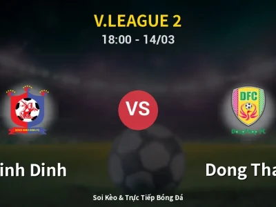 Kết Quả: Binh Dinh 3-1 Dong Thap – Highlight & Bàn Thắng | V.League 2