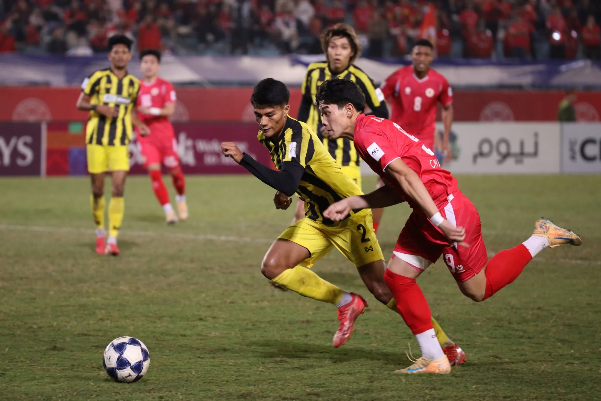 dinh Bac CAHN vs Tampines Rovers 11/2. anh: Kim Anh